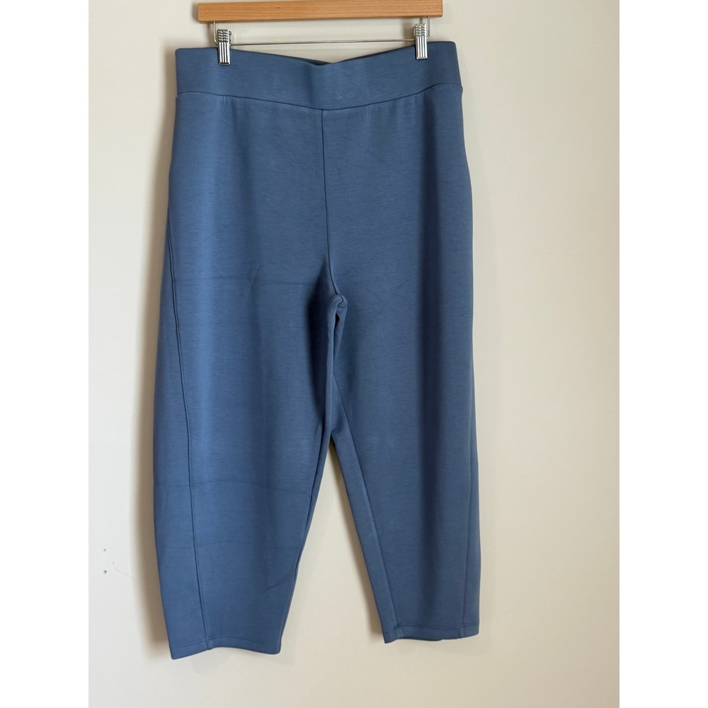 Spanx AirEssentials Pants Women 1X Short Blue‎ Cropped Tapered Blue